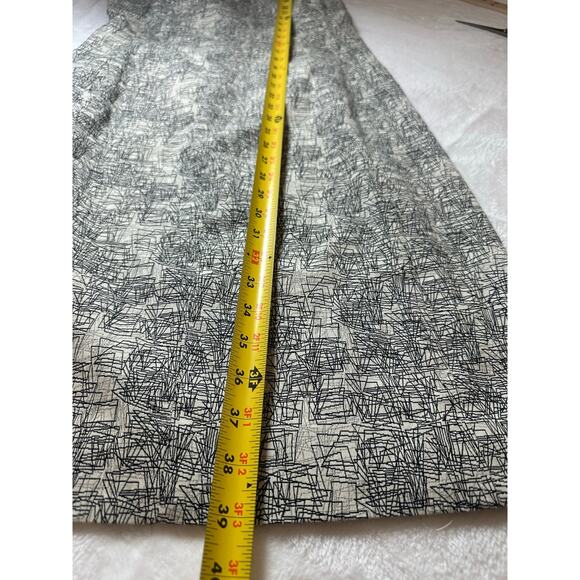MM Lafleur Sheath Dress Size 6 Black and White Abstract Print Career Wear EUC - Picture 5 of 7